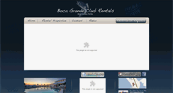 Desktop Screenshot of bocagrandeclubrentals.com